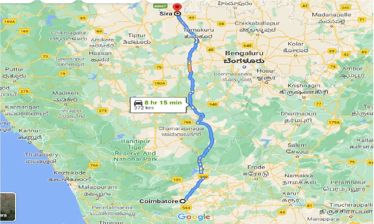 coimbatore-to-sira-one-way