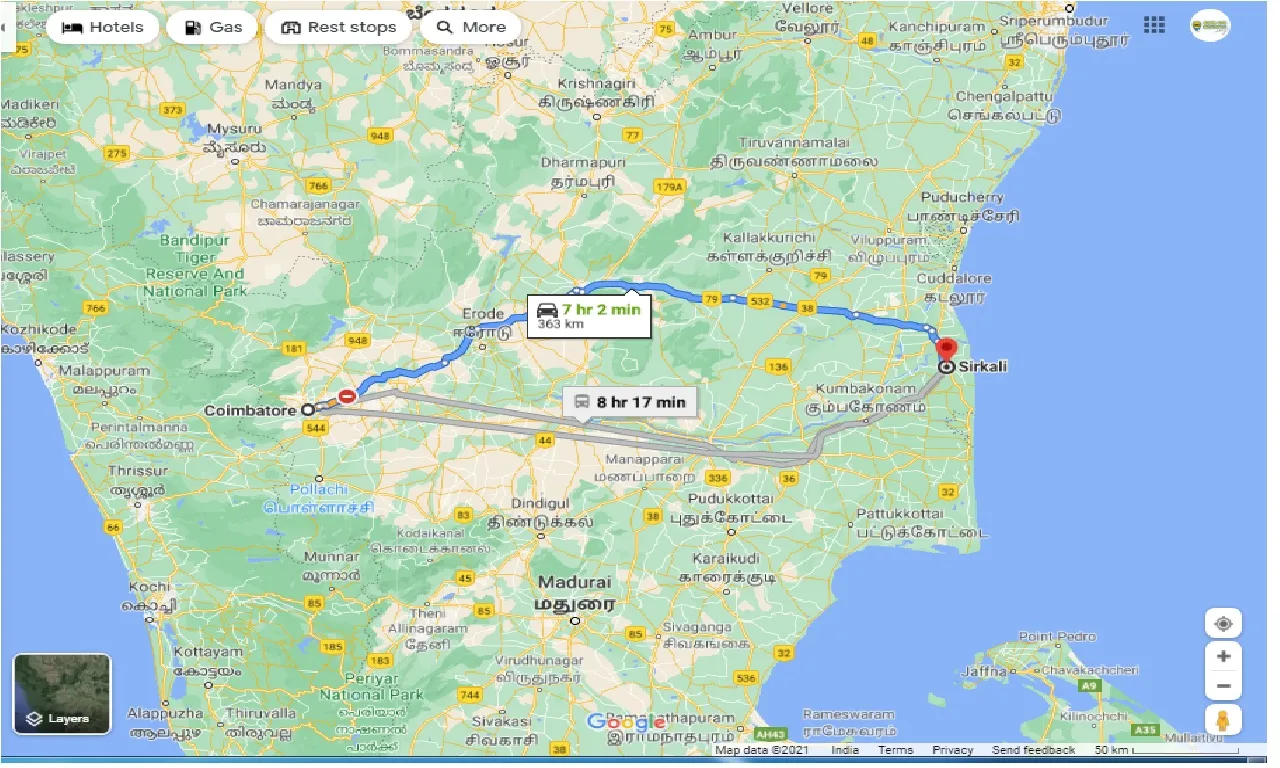 coimbatore-to-sirkali-one-way