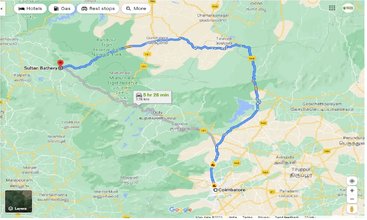 coimbatore-to-sultan-bathery-taxi