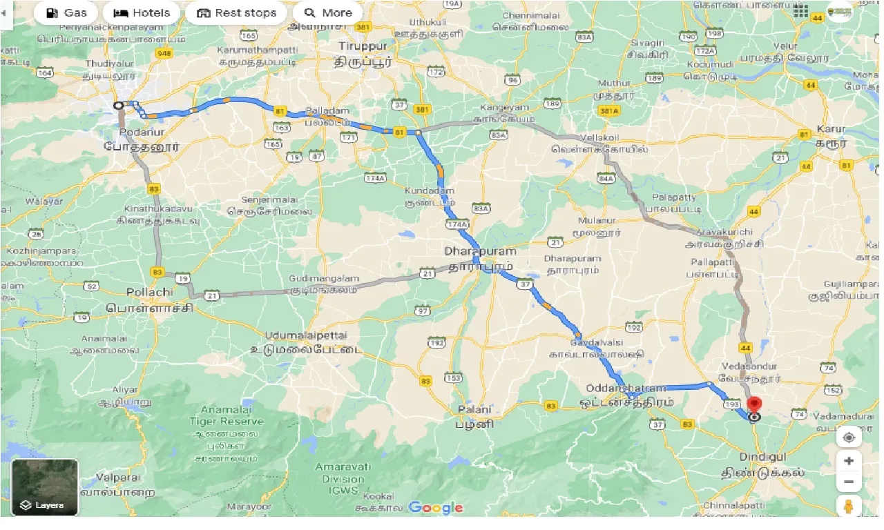 coimbatore-to-thadikombu-one-way