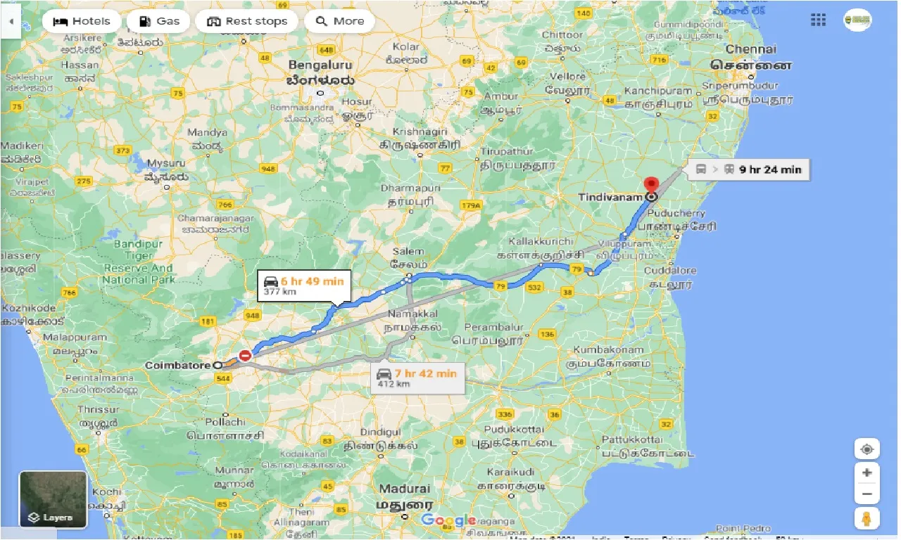 coimbatore-to-tindivanam-taxi