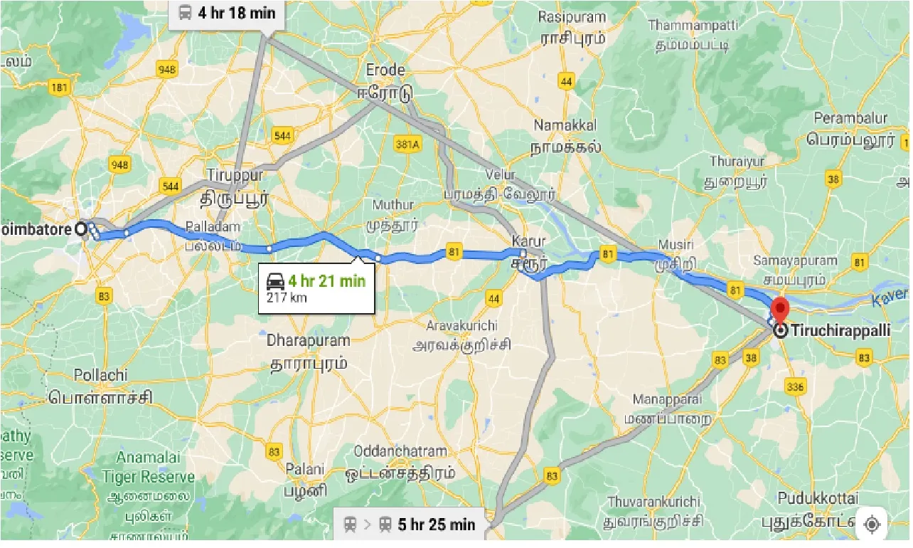 coimbatore-to-tiruchirapalli-taxi