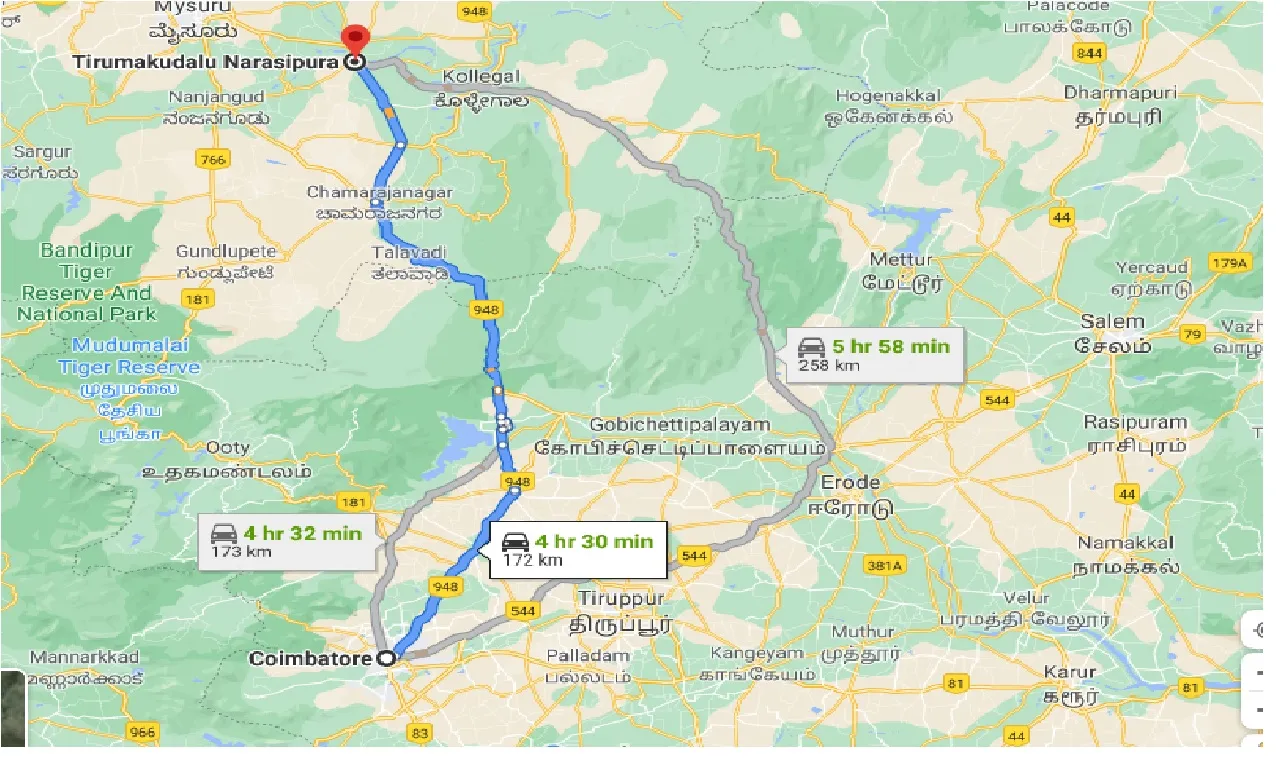 coimbatore-to-tirumakudalu-narasipura-one-way