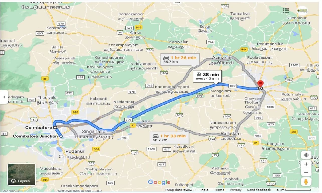 coimbatore-to-tirupur-round-trip