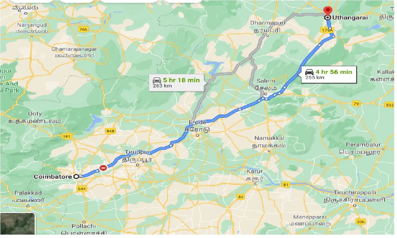 coimbatore-to-uthangarai-one-way