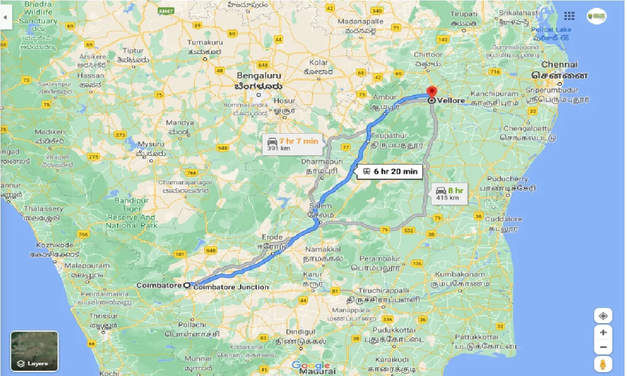 coimbatore-to-vellore-taxi