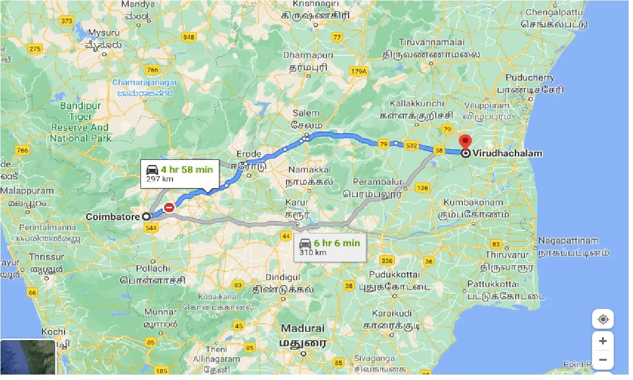 coimbatore-to-virudhachalam-taxi