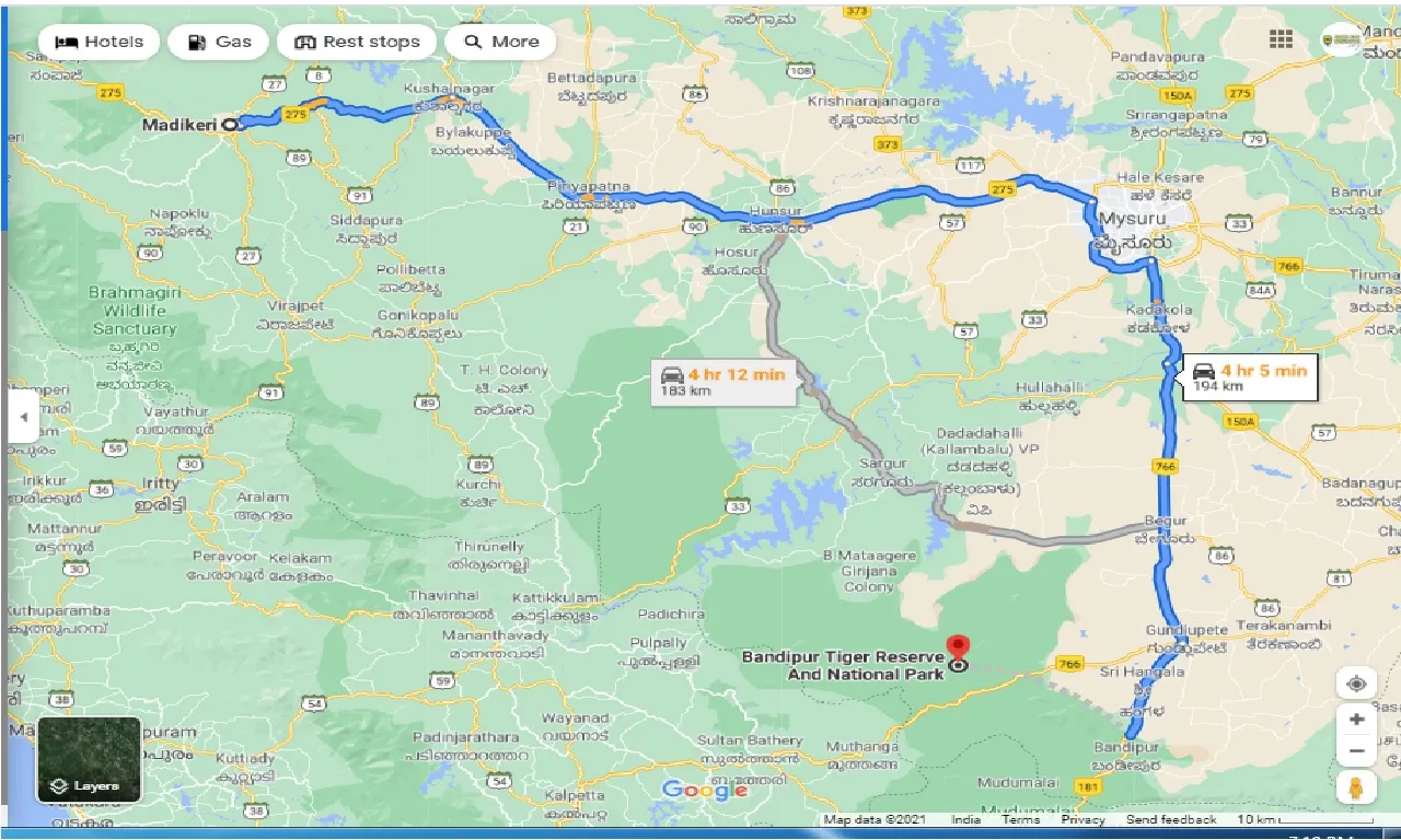 coorg-to-bandipur-national-park-one-way