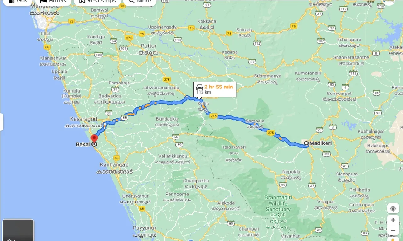 coorg-to-bekal-round-trip