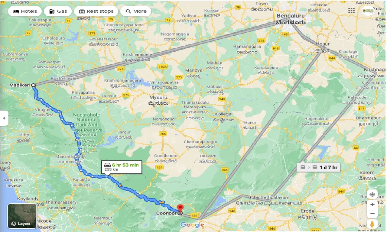 coorg-to-coonoor-round-trip
