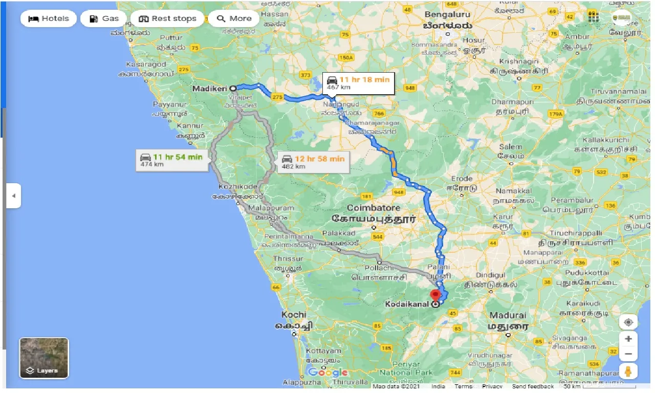 coorg-to-kodaikanal-round-trip
