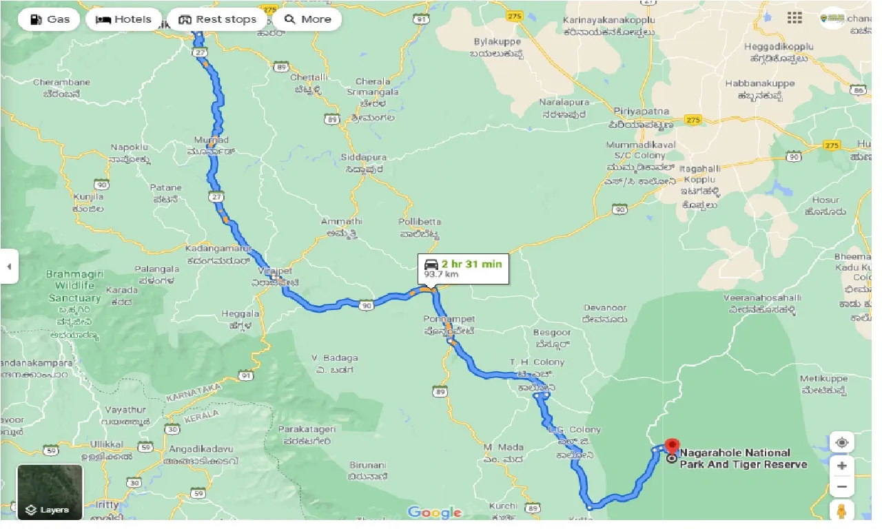 coorg-to-nagarhole-one-way