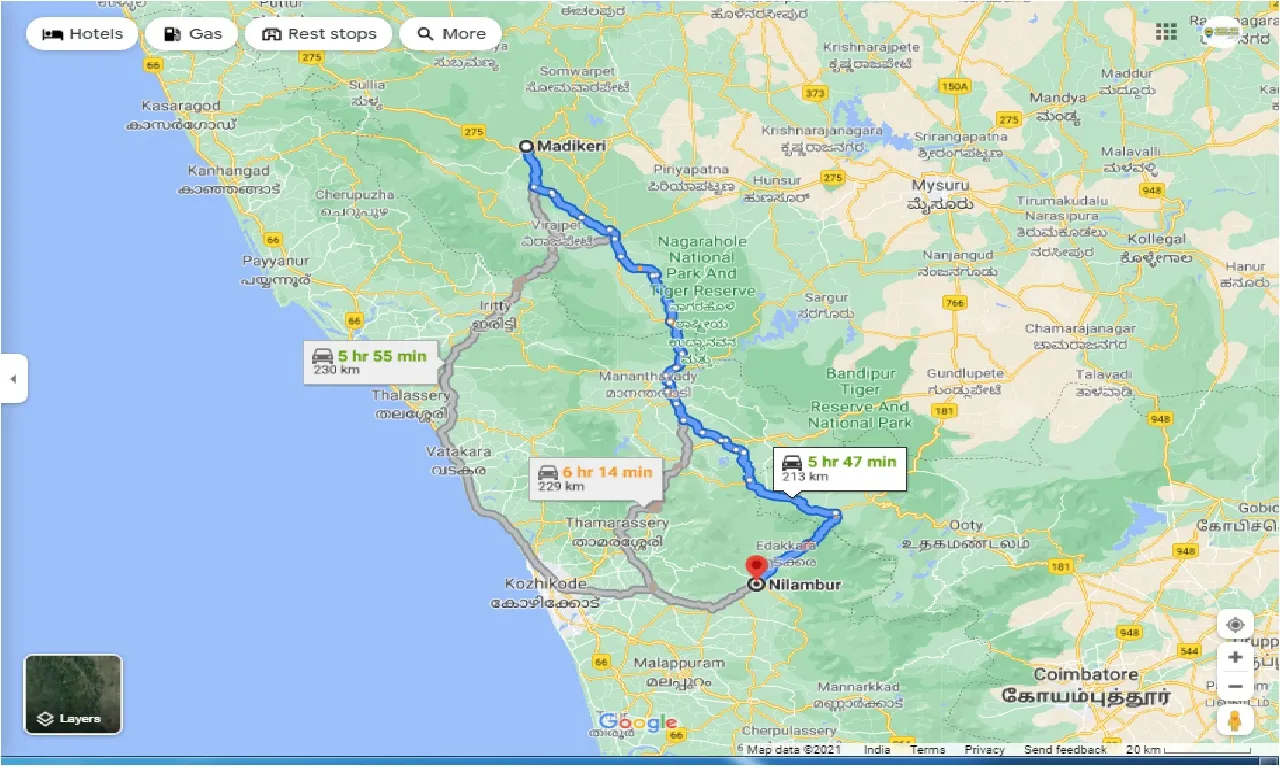 coorg-to-nilambur-one-way