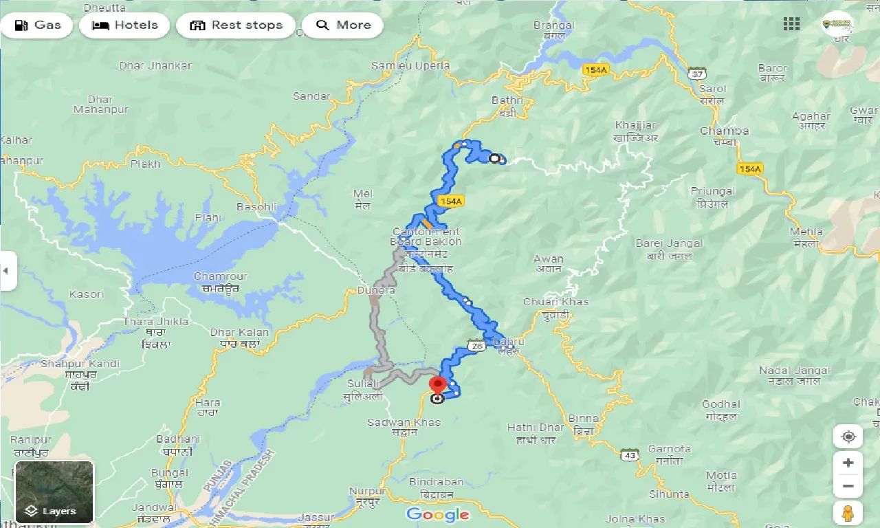dalhousie-to-Khanar-taxi