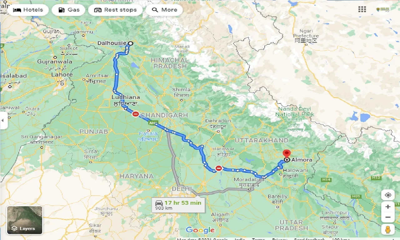 dalhousie-to-almora-one-way