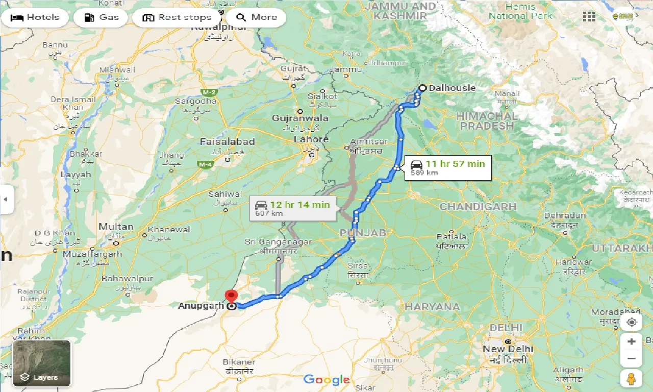 dalhousie-to-anupgarh-taxi
