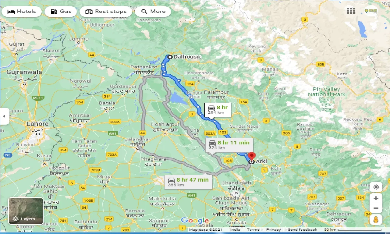 dalhousie-to-arki-taxi
