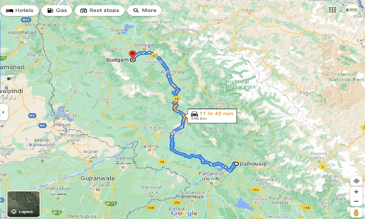 dalhousie-to-badgam-taxi