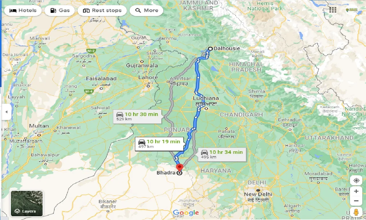 dalhousie-to-bhadra-taxi