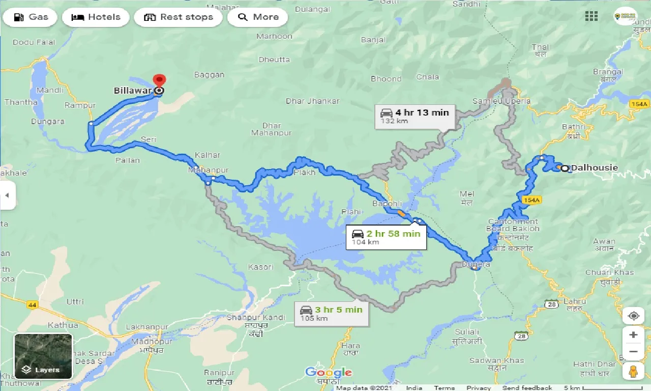 dalhousie-to-billawar-one-way