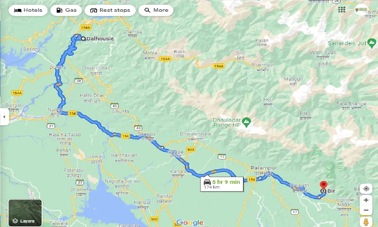 dalhousie-to-bir-taxi