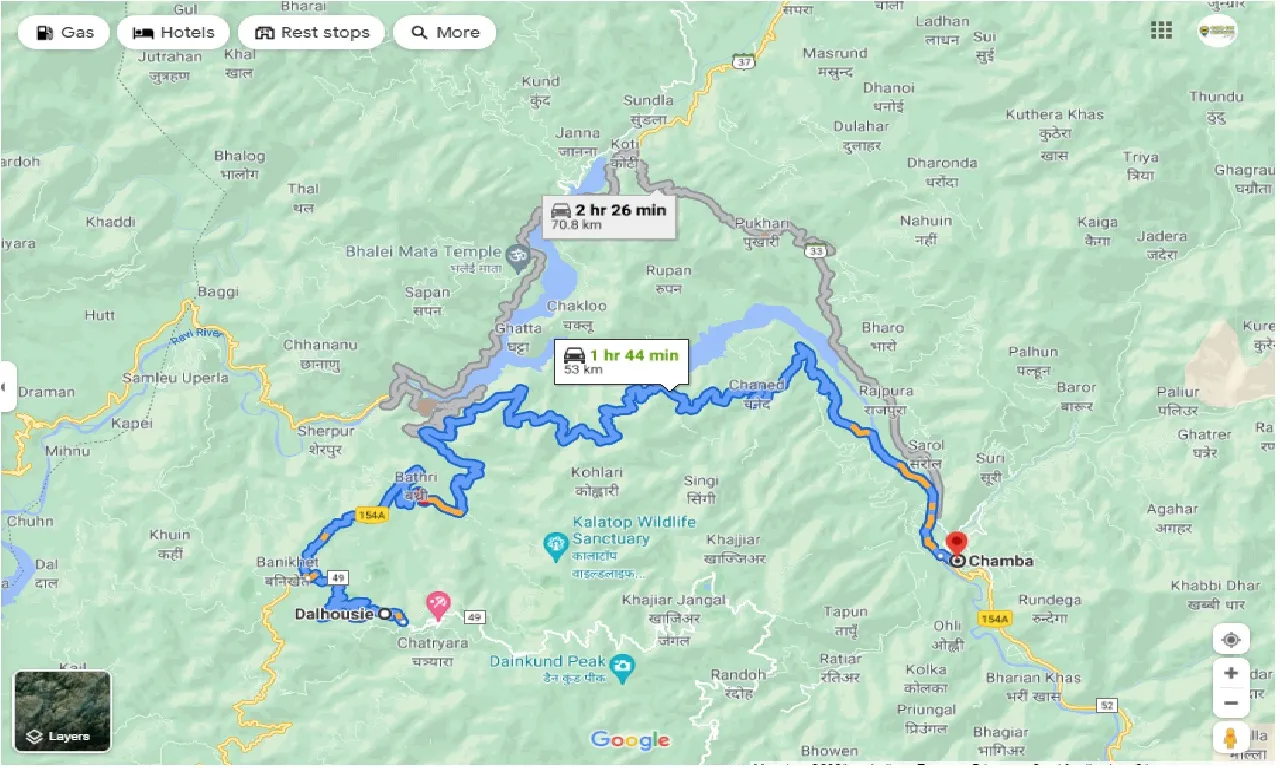 dalhousie-to-chamba-HP-one-way