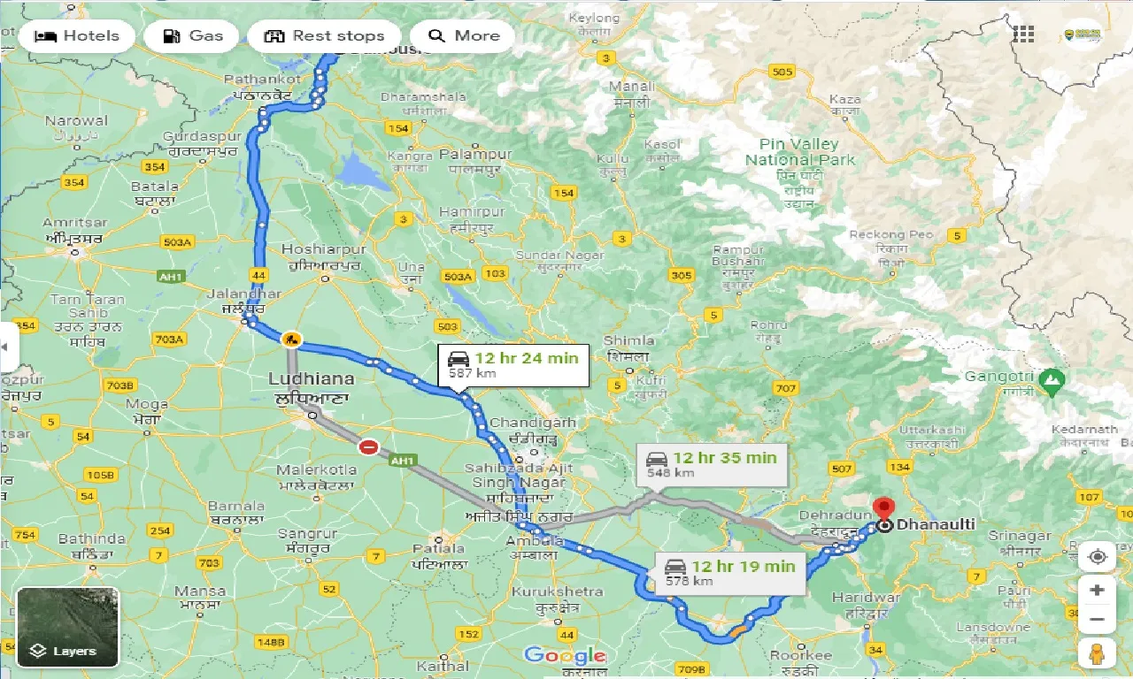 dalhousie-to-dhanaulti-taxi