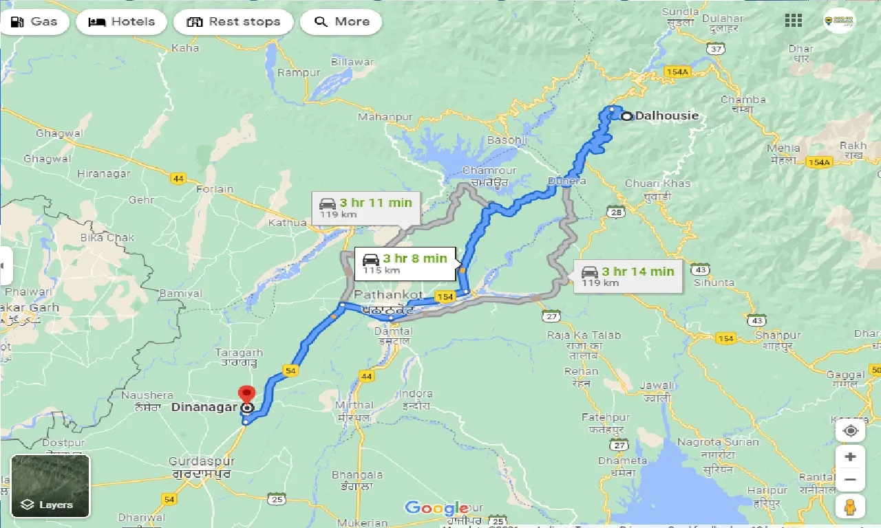 dalhousie-to-dinanagar-one-way