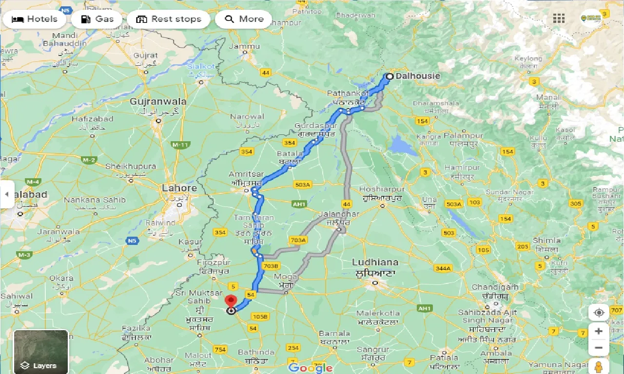 dalhousie-to-faridkot-taxi