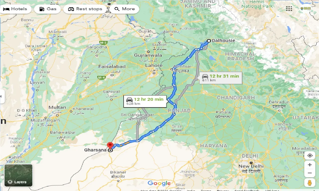 dalhousie-to-gharsana-one-way