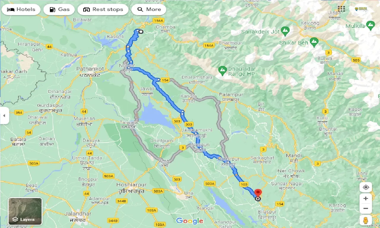 dalhousie-to-ghumarwin-one-way
