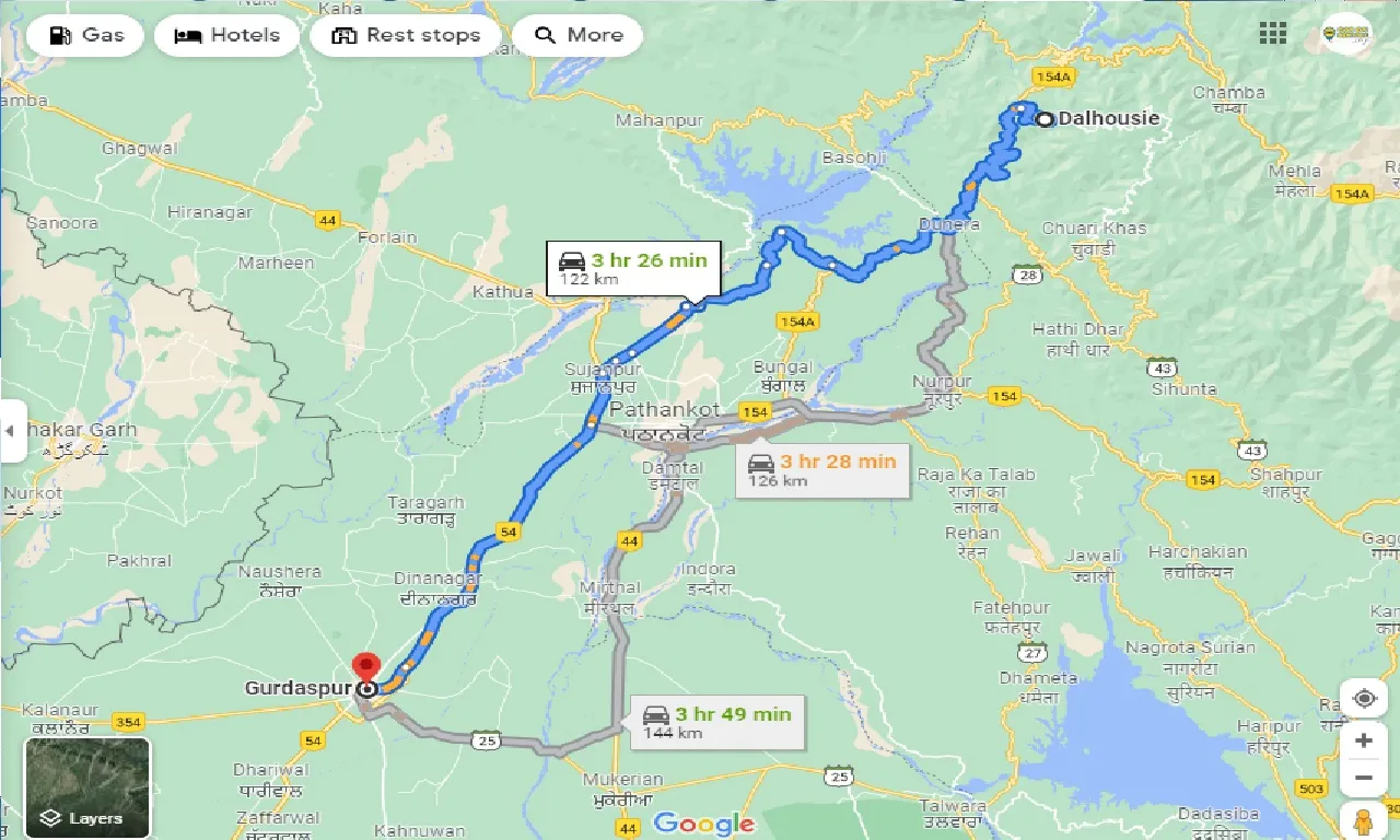 dalhousie-to-gurdaspur-one-way