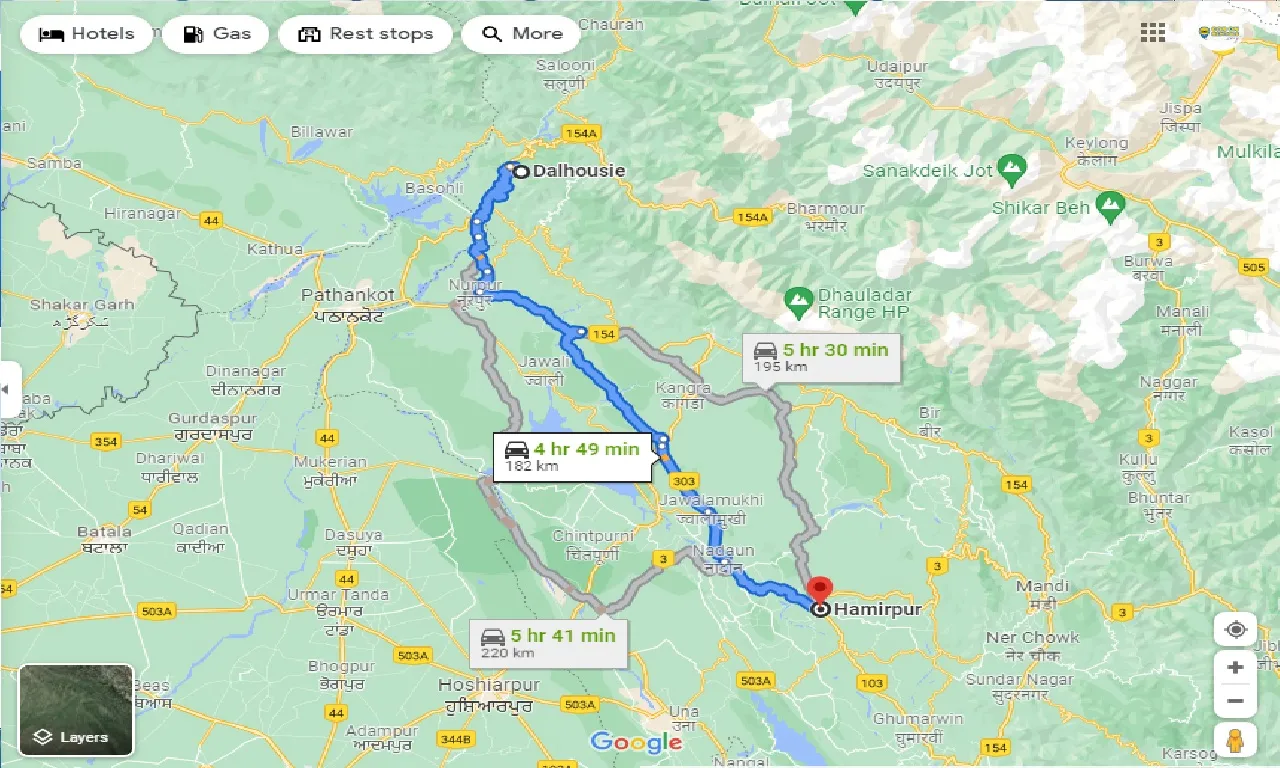 dalhousie-to-hamirpur-one-way