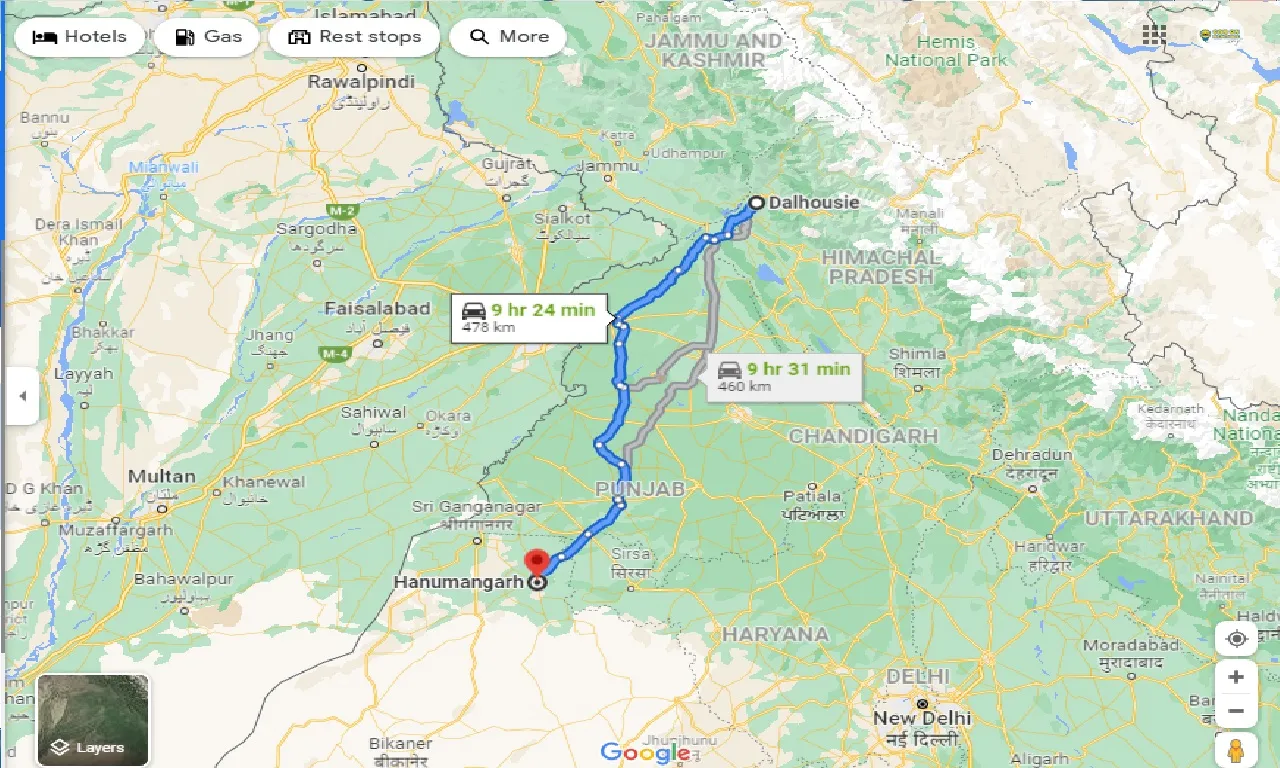 dalhousie-to-hanumangarh-one-way