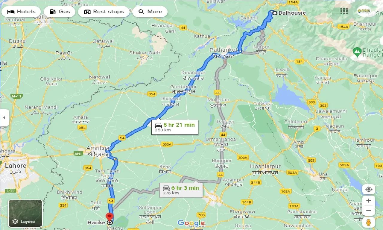 dalhousie-to-harike-taxi