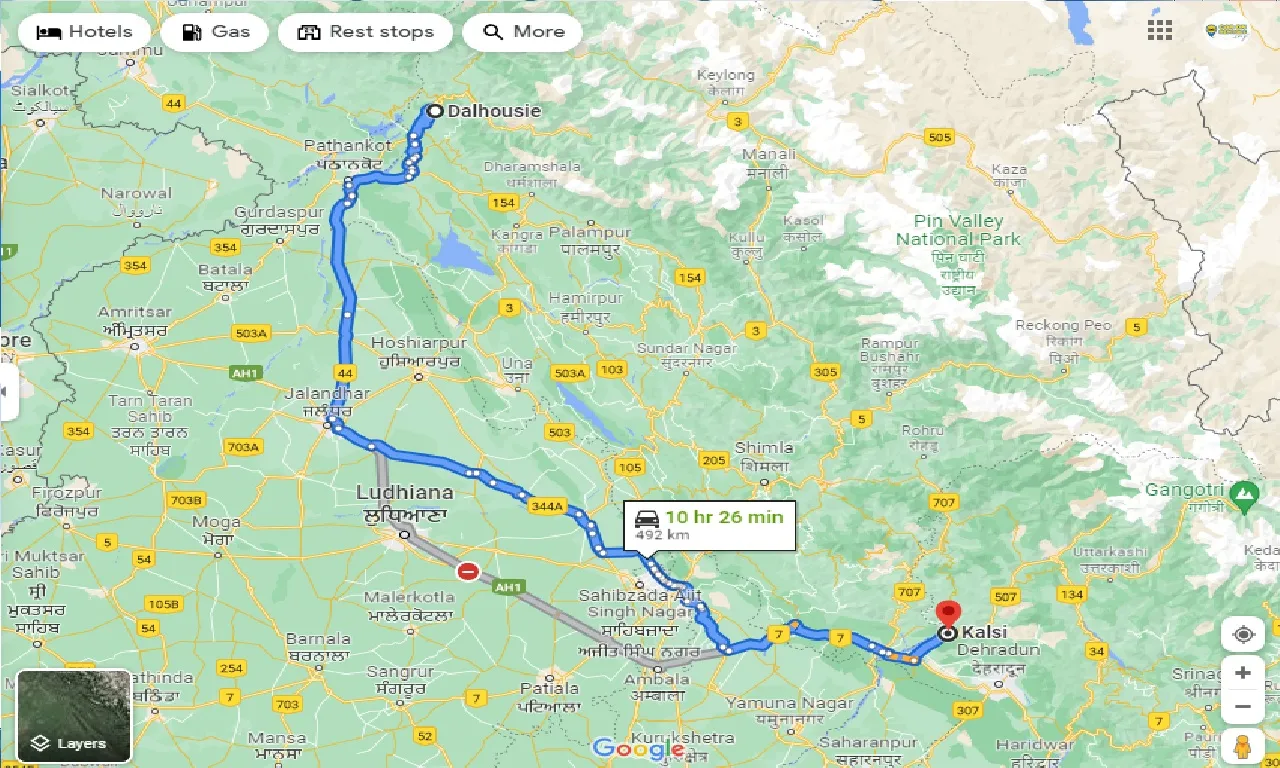 dalhousie-to-kalsi-one-way