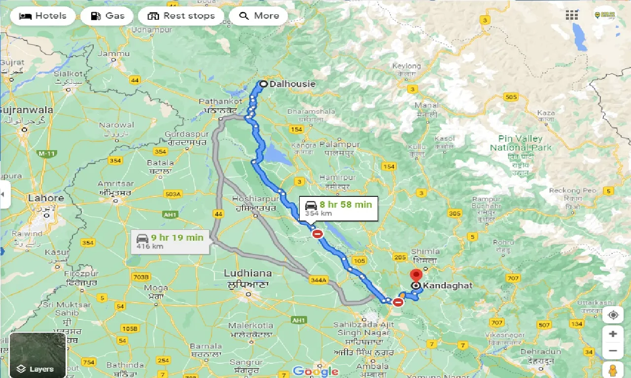 dalhousie-to-kandaghat-one-way