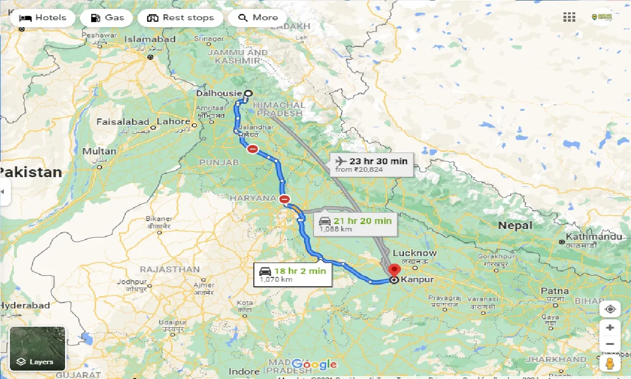 dalhousie-to-kanpur-one-way