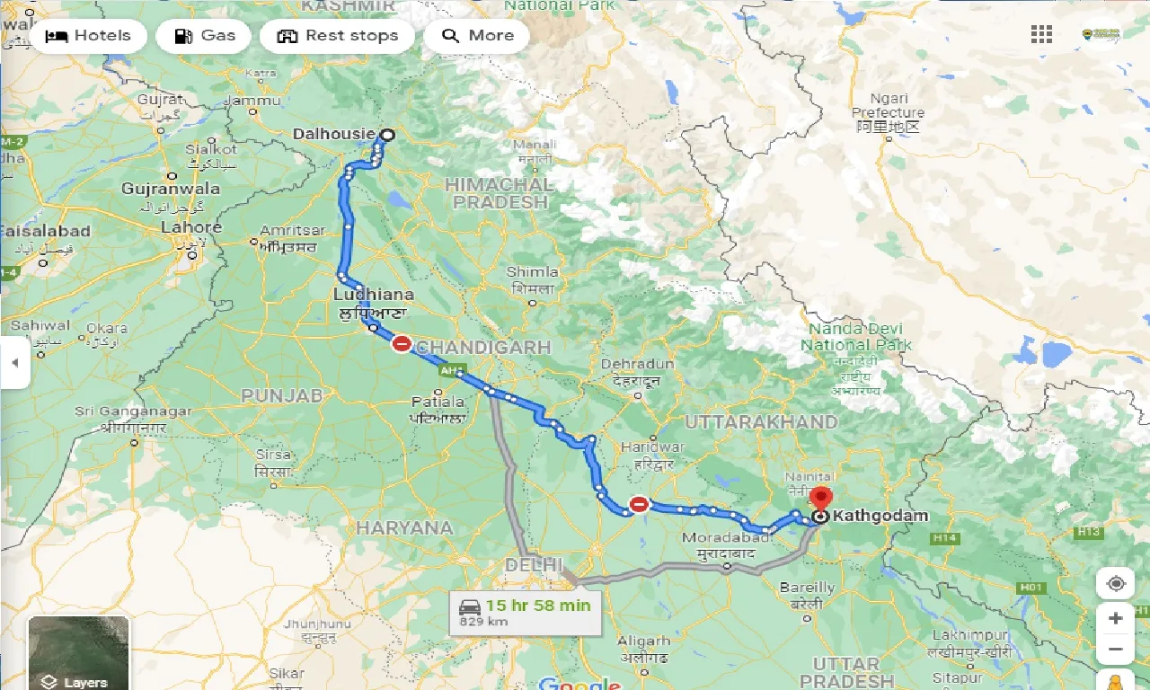 dalhousie-to-kathgodam-taxi