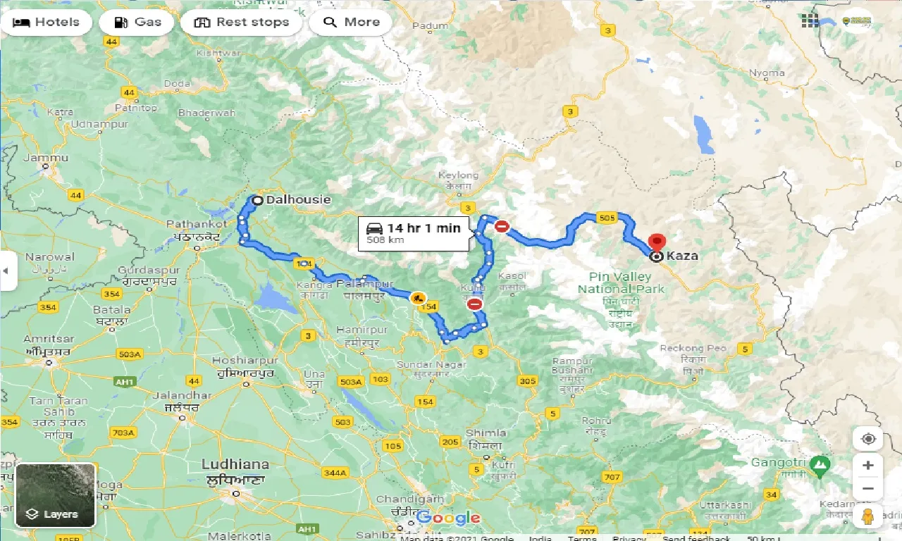 dalhousie-to-kaza-one-way