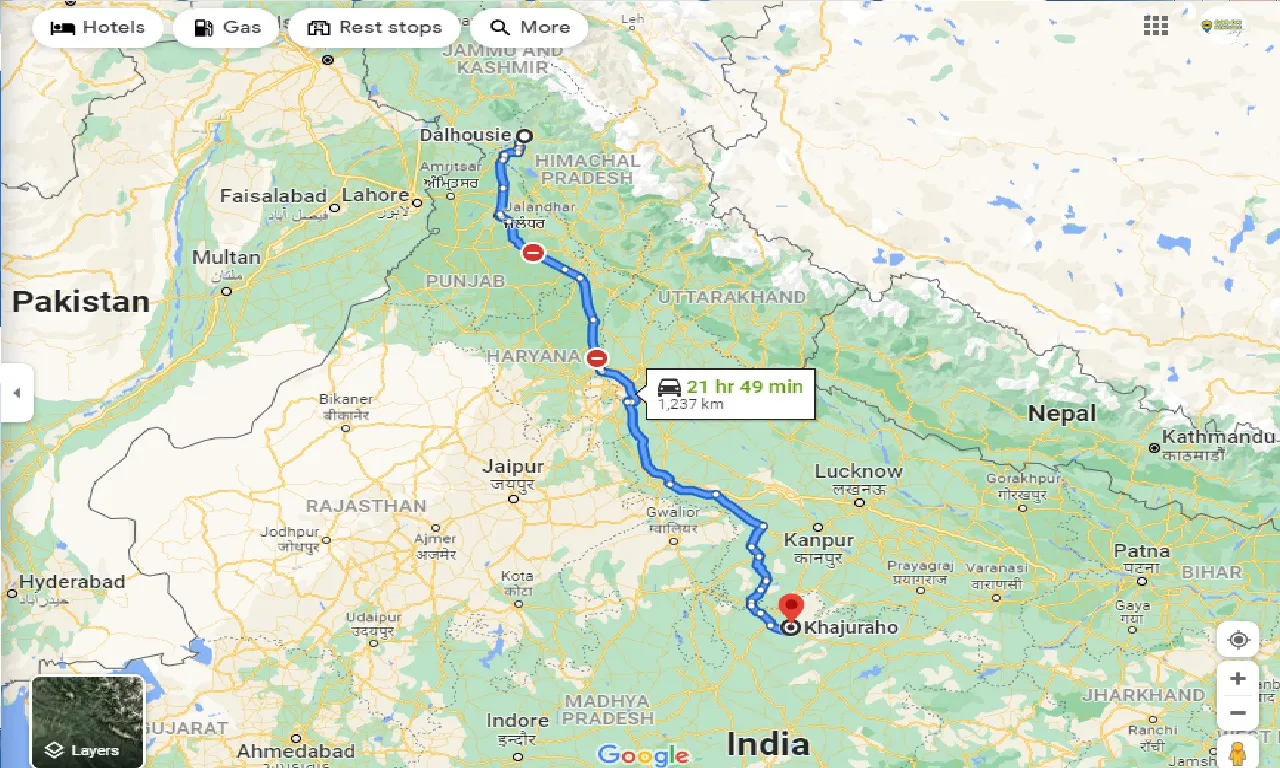 dalhousie-to-khajuraho-one-way