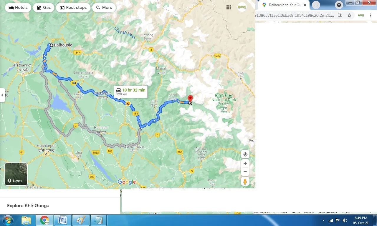 dalhousie-to-khir-ganga-one-way