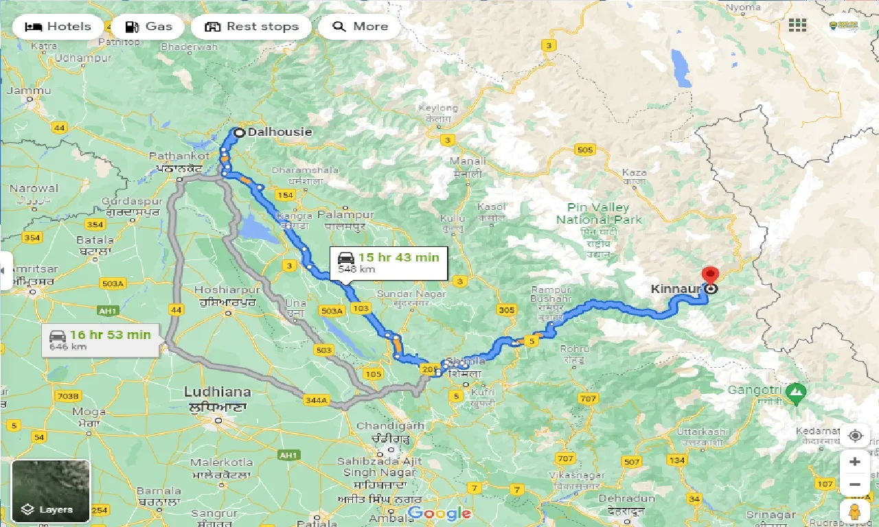 dalhousie-to-kinnaur-taxi