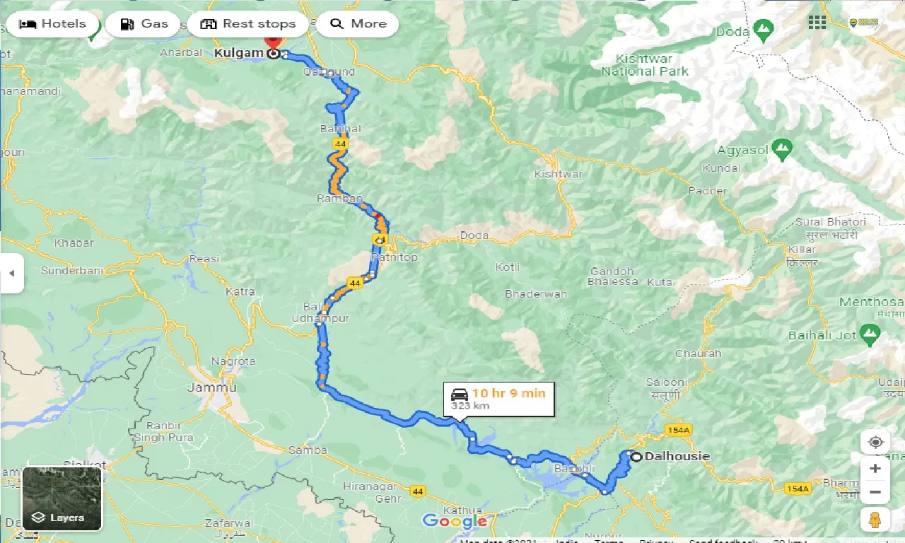 dalhousie-to-kulgam-taxi