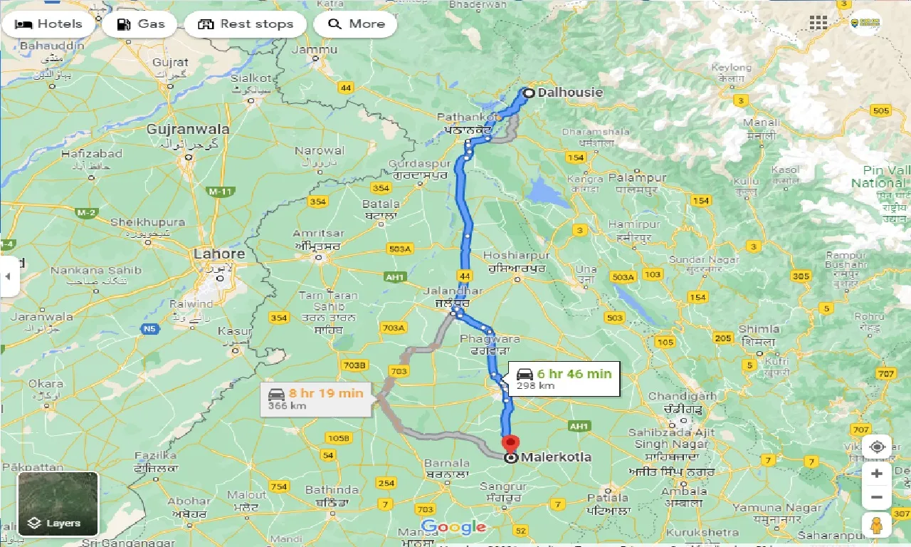 dalhousie-to-malerkotla-taxi
