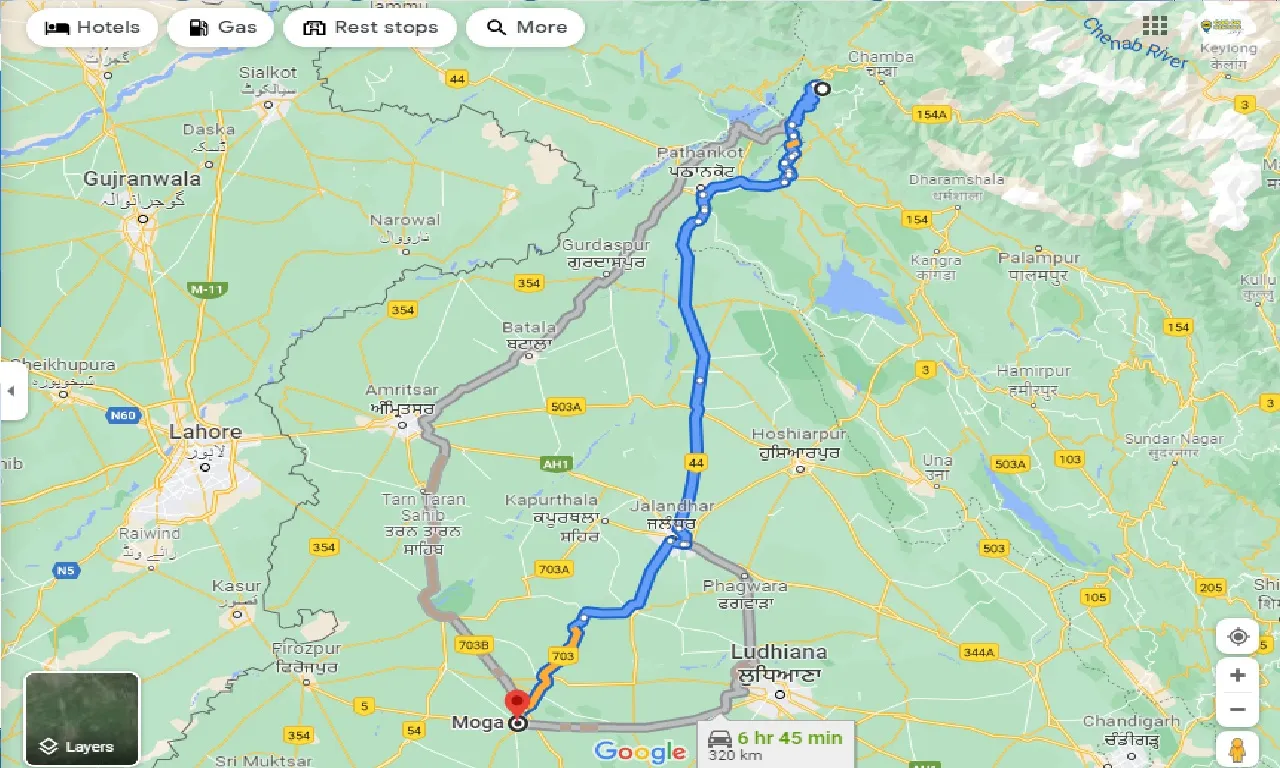 dalhousie-to-moga-taxi