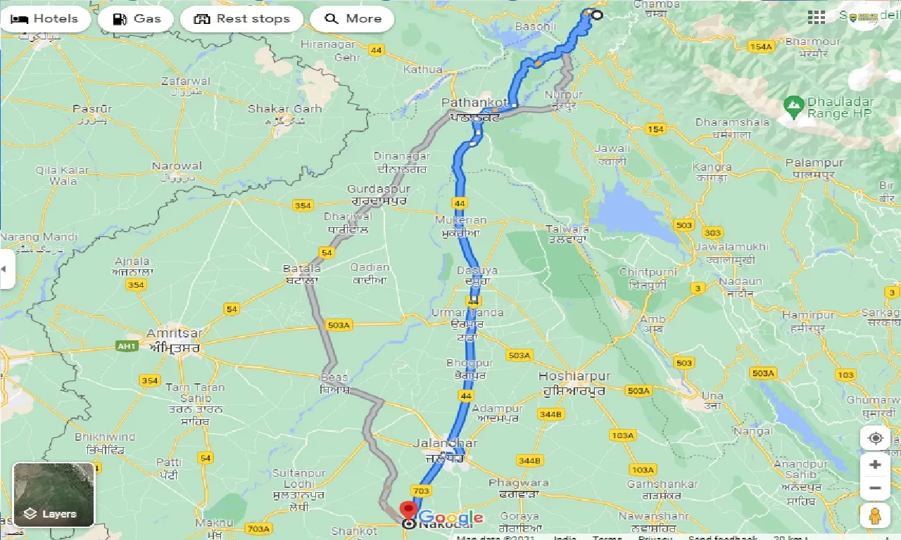 dalhousie-to-nakodar-taxi