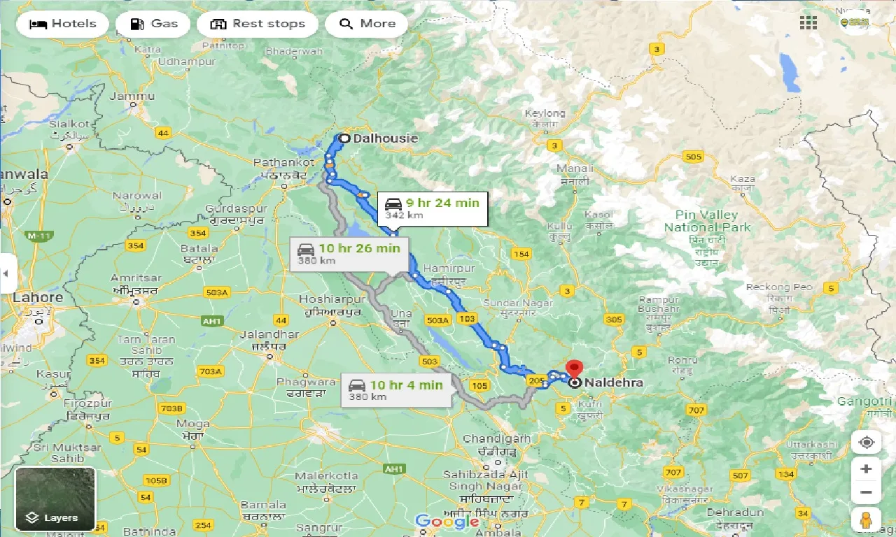 dalhousie-to-naldehra-one-way