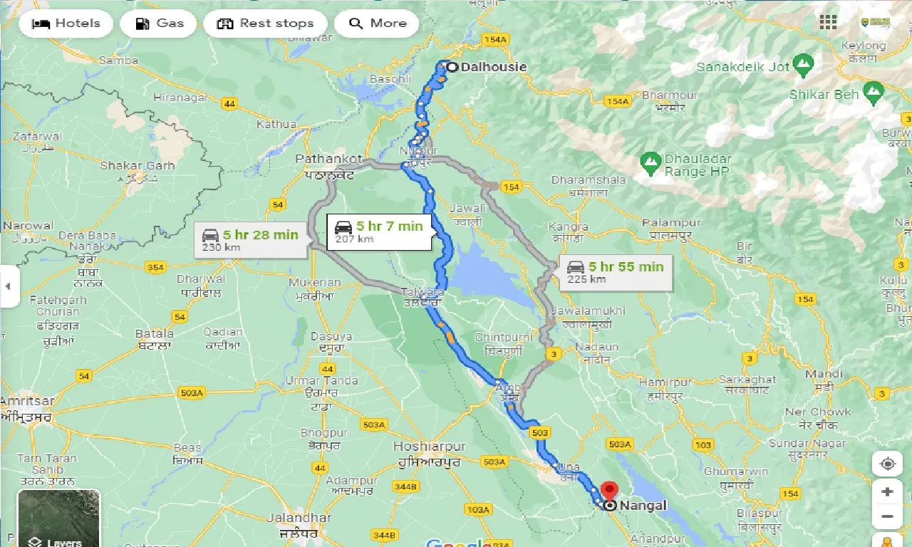 dalhousie-to-nangal-one-way