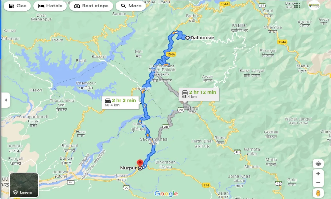 dalhousie-to-nurpur-one-way